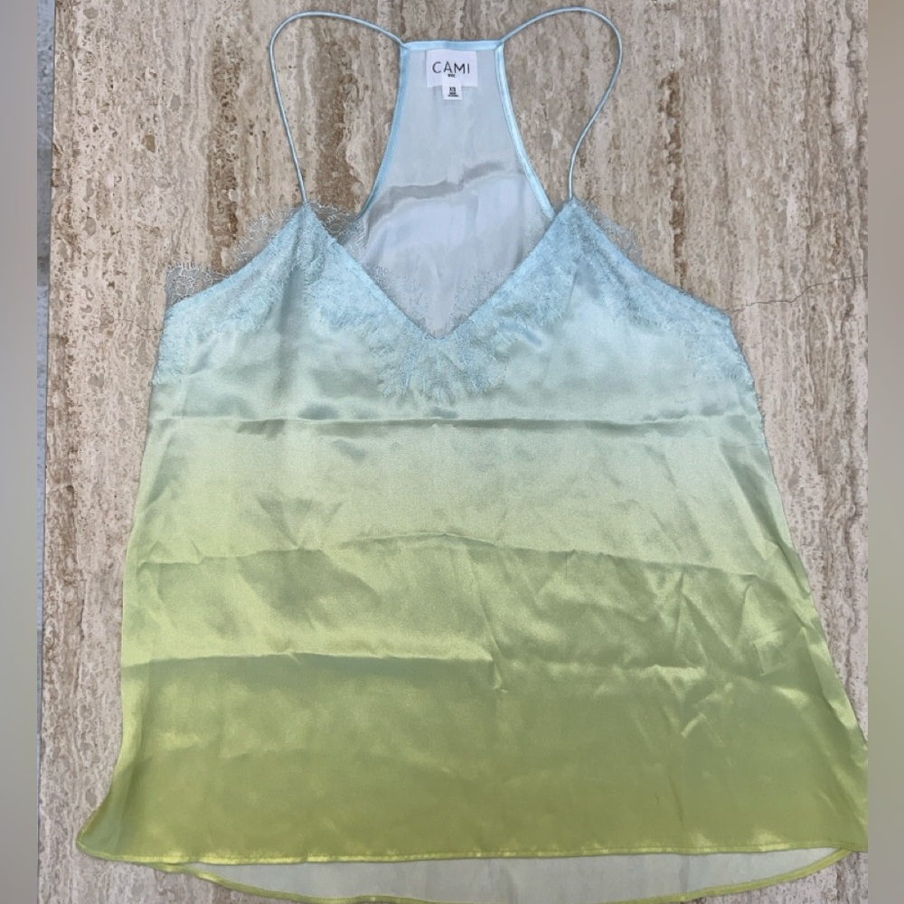 100% Silk, Cami NYC ombré tank, XS
